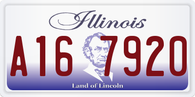 IL license plate A167920
