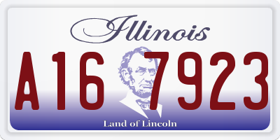 IL license plate A167923