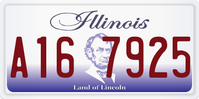 IL license plate A167925