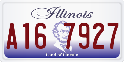 IL license plate A167927