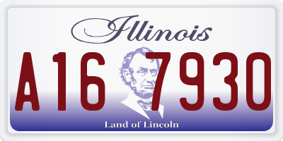 IL license plate A167930