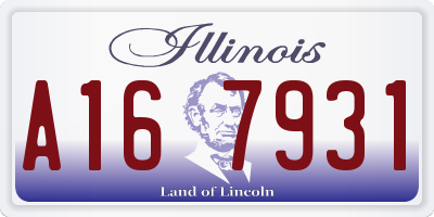 IL license plate A167931