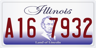 IL license plate A167932