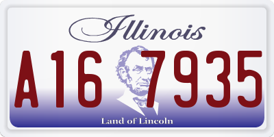 IL license plate A167935