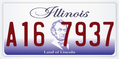 IL license plate A167937