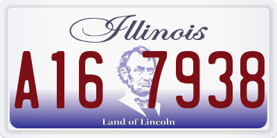 IL license plate A167938