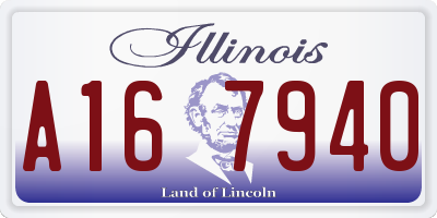 IL license plate A167940