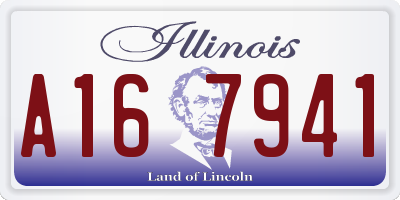 IL license plate A167941