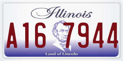 IL license plate A167944
