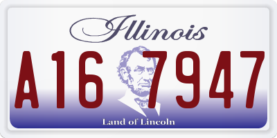 IL license plate A167947