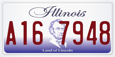 IL license plate A167948