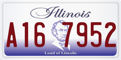 IL license plate A167952