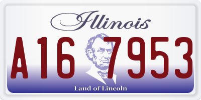 IL license plate A167953