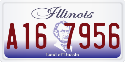 IL license plate A167956