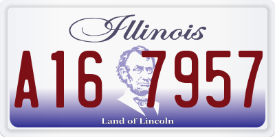 IL license plate A167957