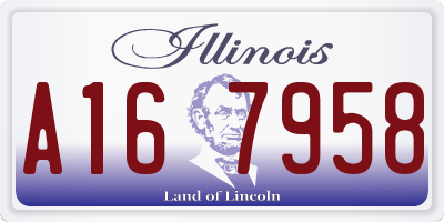 IL license plate A167958