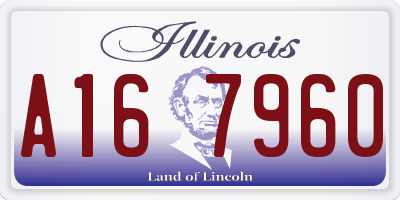 IL license plate A167960