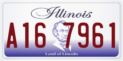 IL license plate A167961