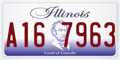 IL license plate A167963