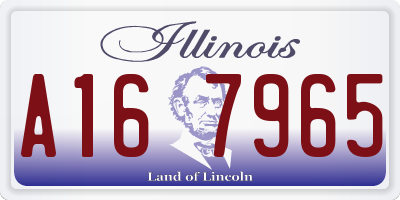 IL license plate A167965