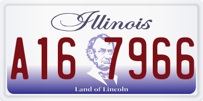 IL license plate A167966