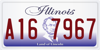 IL license plate A167967