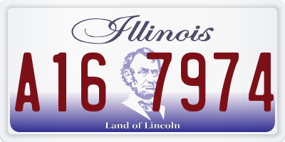IL license plate A167974