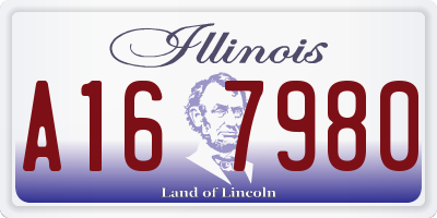 IL license plate A167980