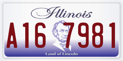 IL license plate A167981
