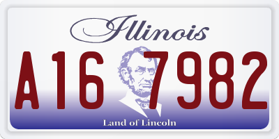 IL license plate A167982