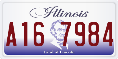 IL license plate A167984