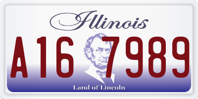 IL license plate A167989