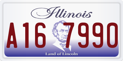 IL license plate A167990