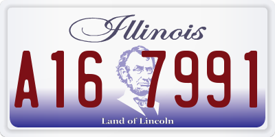 IL license plate A167991