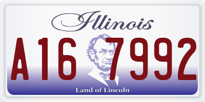 IL license plate A167992
