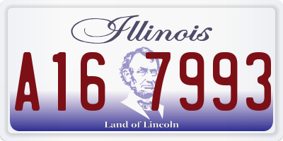 IL license plate A167993