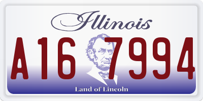 IL license plate A167994