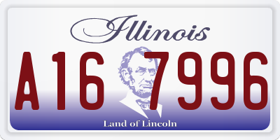 IL license plate A167996