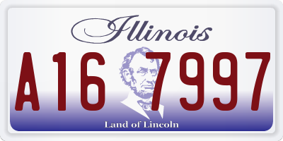 IL license plate A167997
