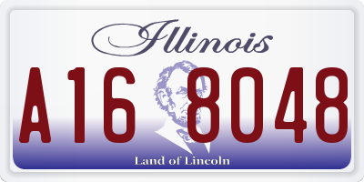 IL license plate A168048