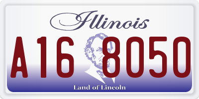 IL license plate A168050