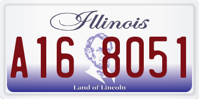 IL license plate A168051