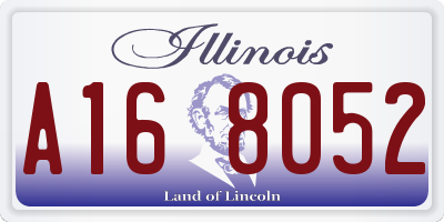 IL license plate A168052