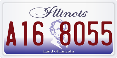 IL license plate A168055