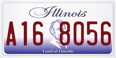 IL license plate A168056