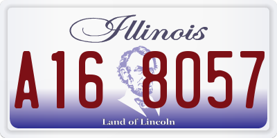 IL license plate A168057