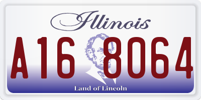 IL license plate A168064