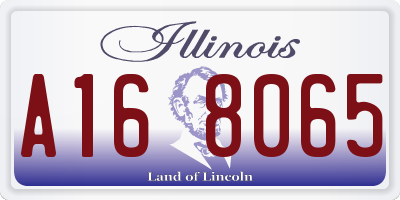IL license plate A168065