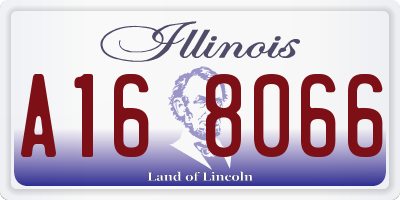 IL license plate A168066