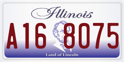 IL license plate A168075